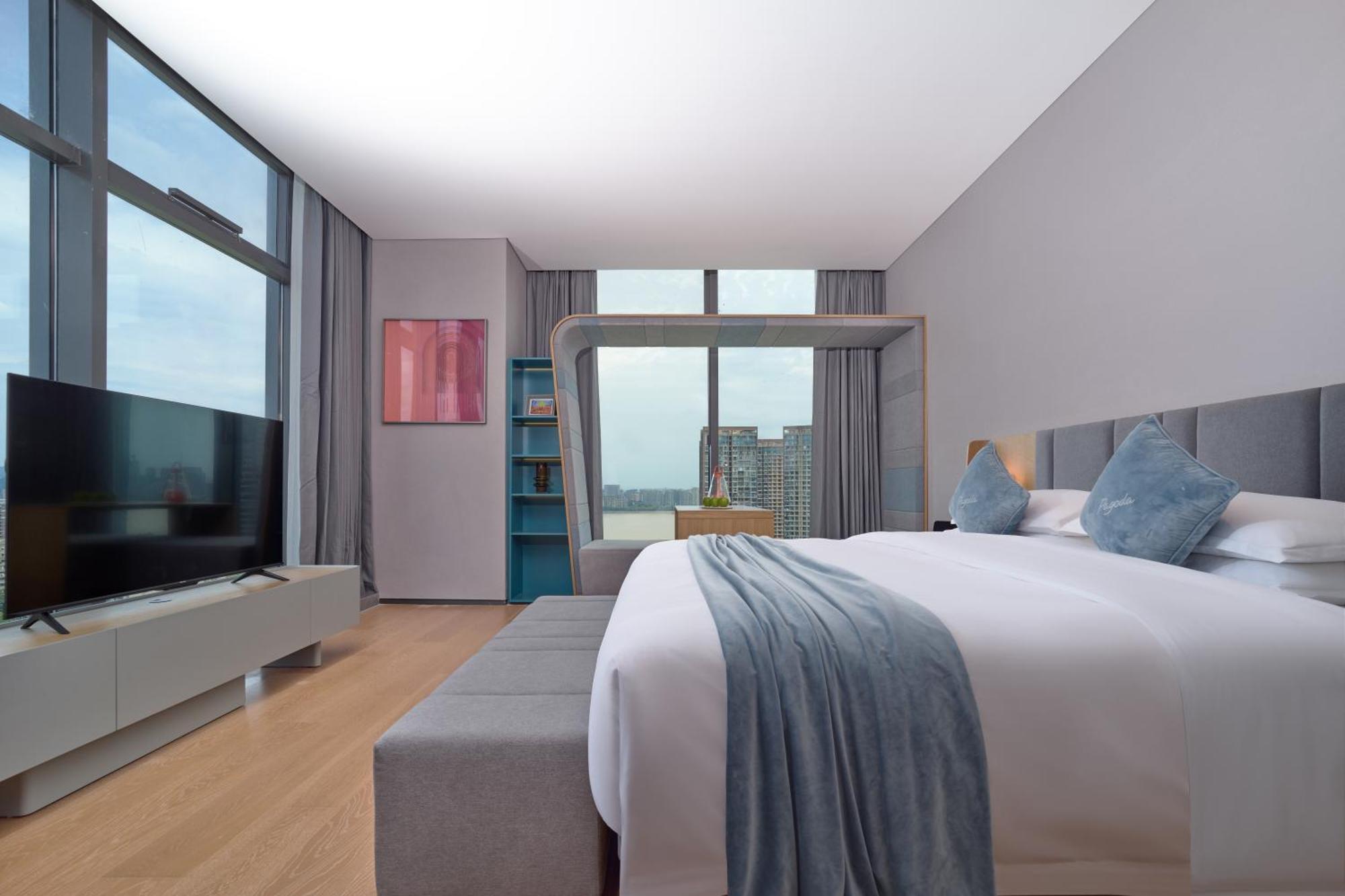 Pagoda Hotel Hangzhou Binjiang Dış mekan fotoğraf